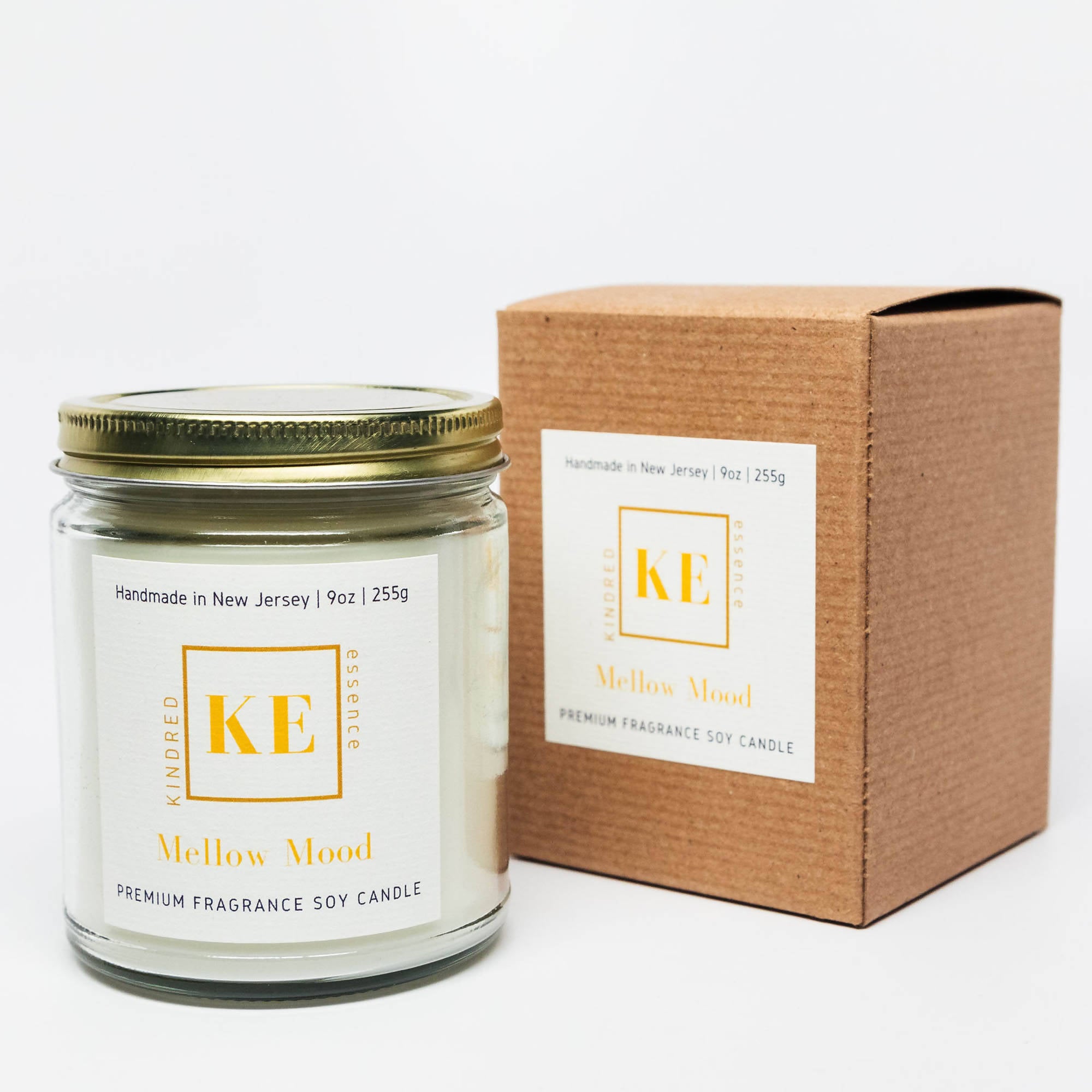Kindred Essence Mellow Mood Premium Fragrance Soy Candle - Handmade